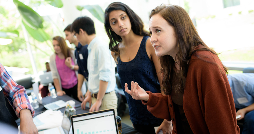 Gateway’s Lauren Ball explains her startup’s service to help students quickly find academic resources.