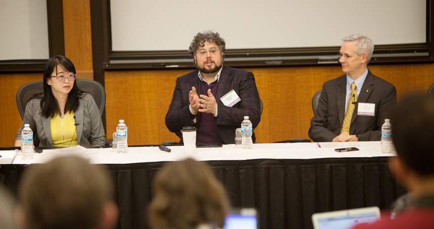 From left: Ermin Wei, Stephen Walls, and Ben Kroposki