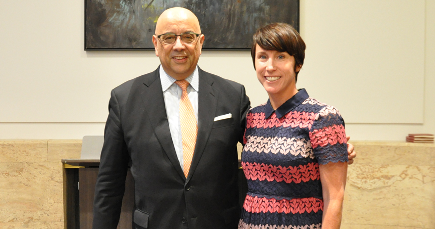 Dean Julio M. Ottino and Deirdre Dennett