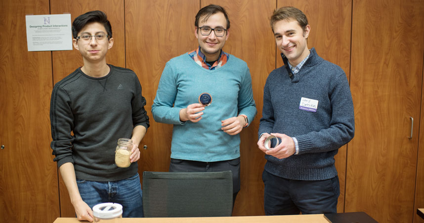 Members of Niche (from left): Ivan Eduardo Calvachi, Enes Umur Gokcek, and Christopher Datsikas