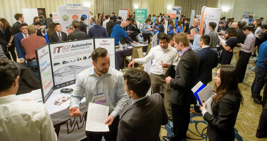 Students will have the opportunity to network with nearly 50 companies at the Tech Expo career fair on Jan. 17.