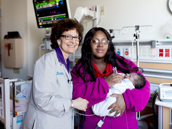 Amy Paller and new mother Taschana Taylor
