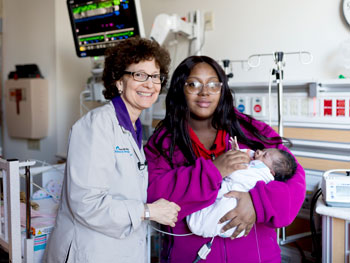 Amy Paller and new mother Taschana Taylor