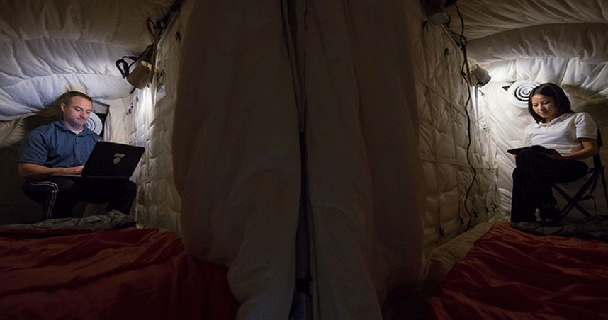 Human Exploration Research Analog produces effects on the body similar to those experienced in space. Credit: NASA