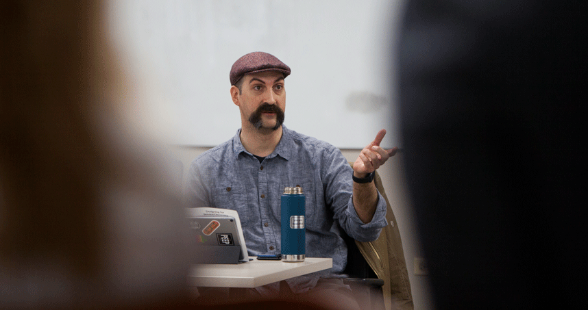 Jason Kunesh, design director for the city, collaborated with the Service Design class. Credit: Sally Ryan