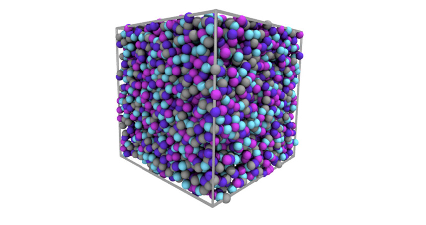 Multiscale modeling of a polymer glass to predict its temperature-dependent properties. Credit: Wenjie Xia