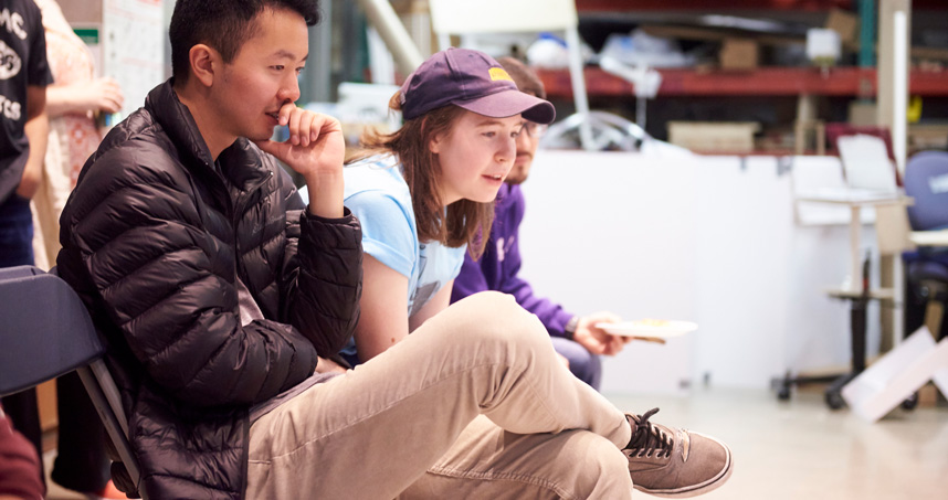 Guests watch the action at the 28th annual Design Competition.