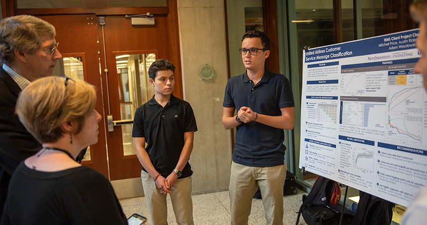 United Airlines partnered with the class to optimize its responses to social media inquiries. Credit: Rob Hart