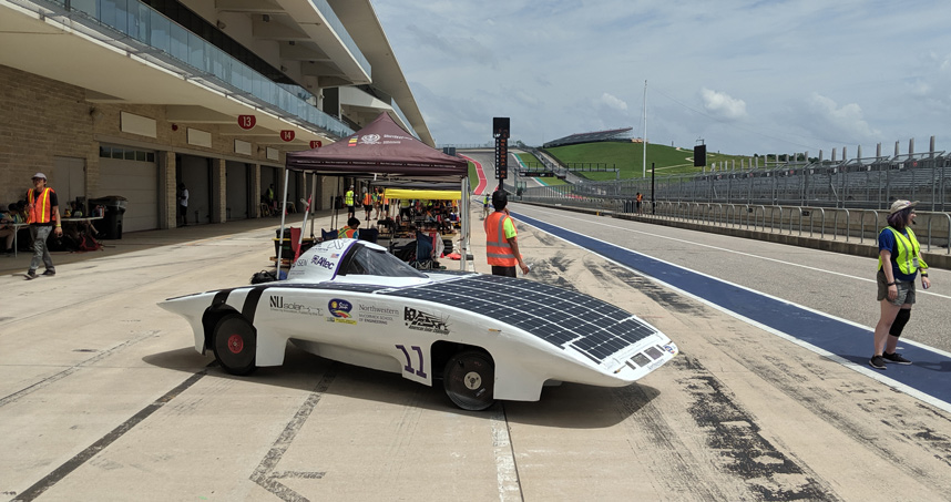 'Seven' completed 160 miles of racing over eight hours without mechanical or electrical failure.