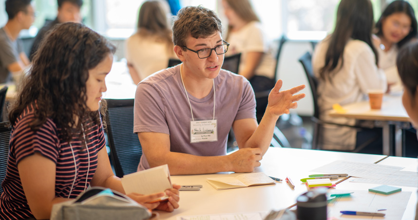 A student at the DFA Community Leader program.
