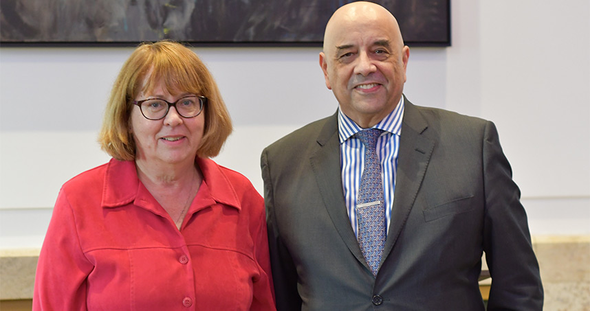 Carol Surma, financial assistant, received recognition for 30 years of service.