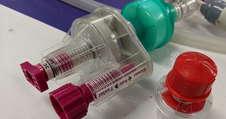 The controls for the component are shown here.