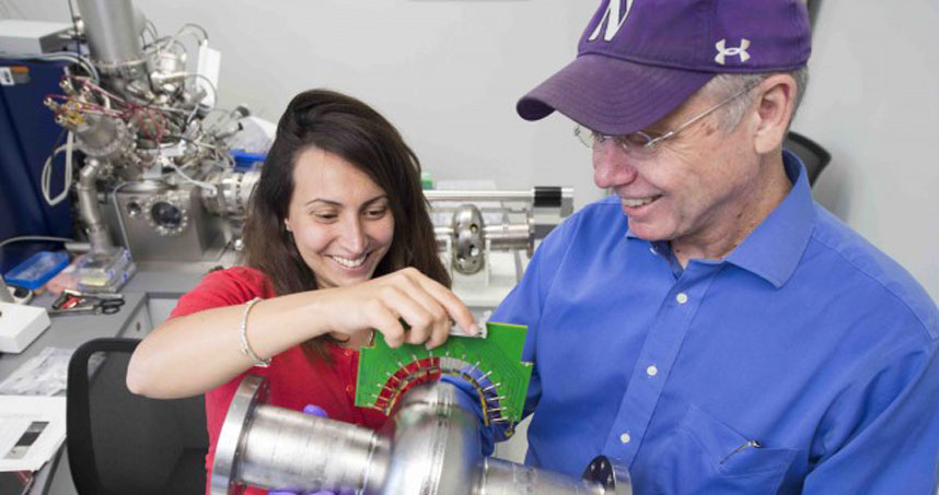 SQMS Director Anna Grassellino and Deputy Director James Sauls. Credit: Reidar Hahn, Fermilab