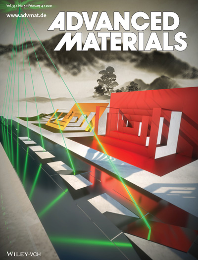 Espinosa's work was featured on the cover of the February 2021 issue of Advanced Materials.
