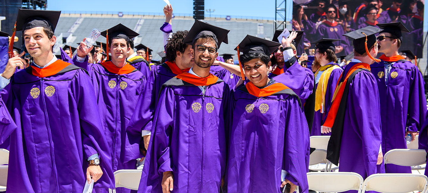 Graduates at Commencement