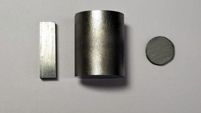 Purified tin selenide, shown here in pellet form, has extraordinarily high thermoelectric performance.