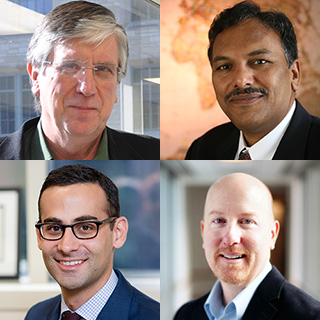 Clockwise from top left: Michael Bedzyk, Vinayak Dravid, Chris Wolverton, James Rondinelli 