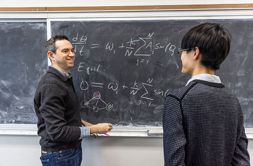Daniel Abrams, named the new NICO codirector, has broad scientific interests ranging from coupled oscillators to mathematical geoscience to the physics of social systems. 