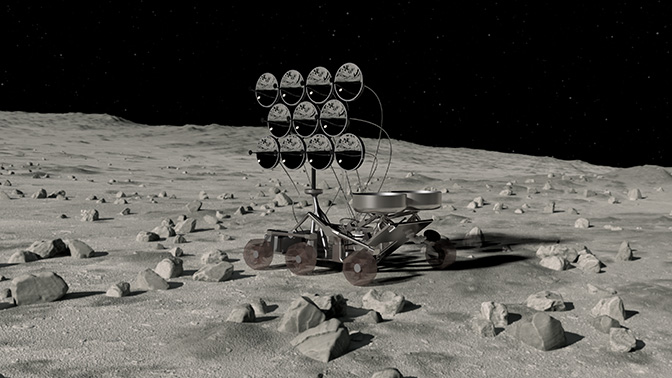 Moon surface