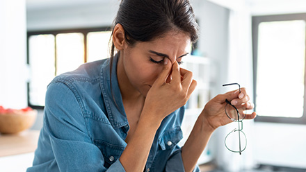 Image of person experiencing high stress