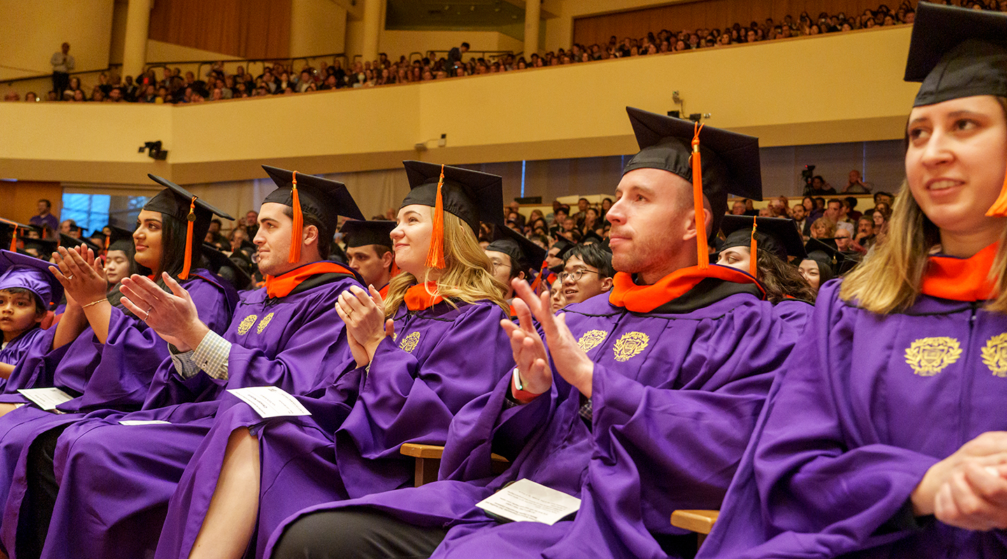 Graduates applaud