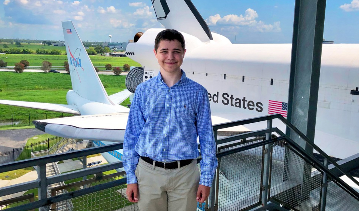 McCormick School of Engineering fourth-year student Benjamin Coveler spent his last two summers working at Intuitive Machines, the space exploration, infrastructure and services company behind the United States’ first lunar landing in more than 50 years. Photo courtesy of Benjamin Coveler