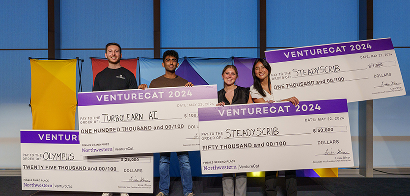 From left to right: Scott Tsangeos, Rudy Arora, Izzy Mokotoff, Alexis Chan