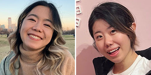 Mandi Cai (L) and Grace Wang (R)