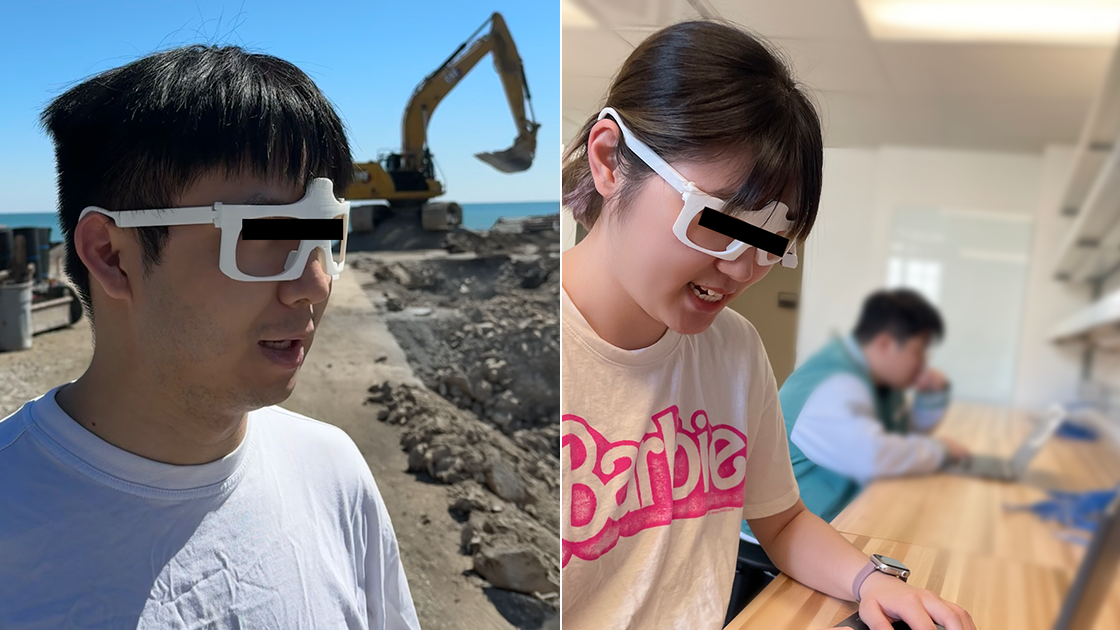 TRAMBA wearable prototype deployed in various settings.