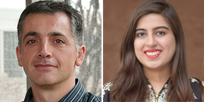 Fabián E. Bustamante (L) and Rashna Kumar 