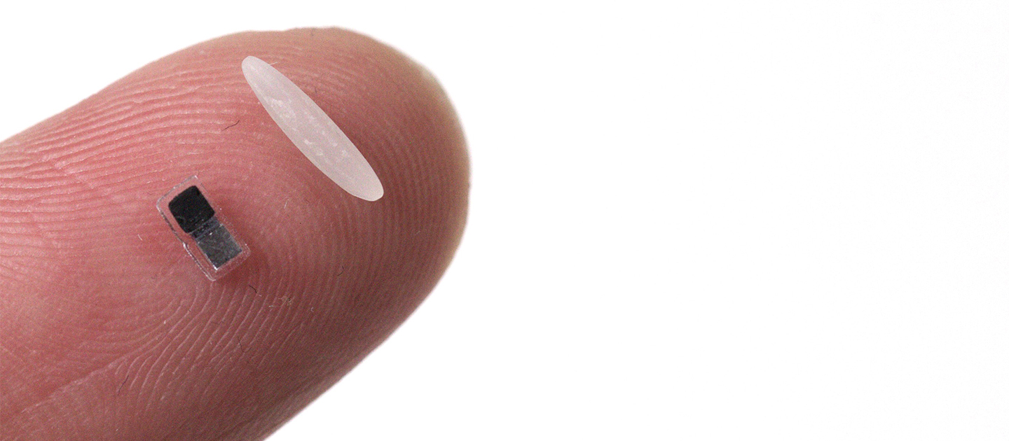 Pacemaker on finger with rice