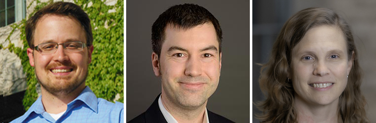 From left: George Wells, Keith Tyo, Jennifer Dunn