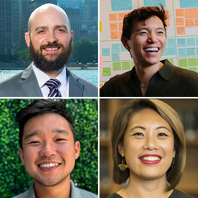 Event organizers (From top L): Andrew Berry, Calvin Liang, Will Liem, and Kathryn Macapagal