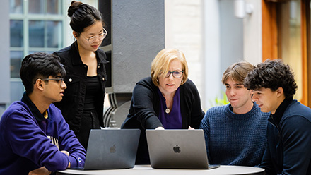 Professor Jill Wilson collaborates with students