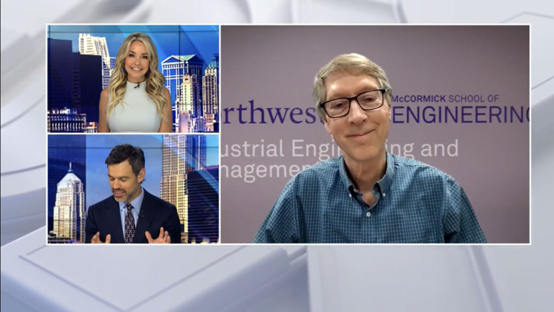 Fox 32 Chicago reached out to Northwestern Engineering Professor Barry Nelson for his expertise in statistics 