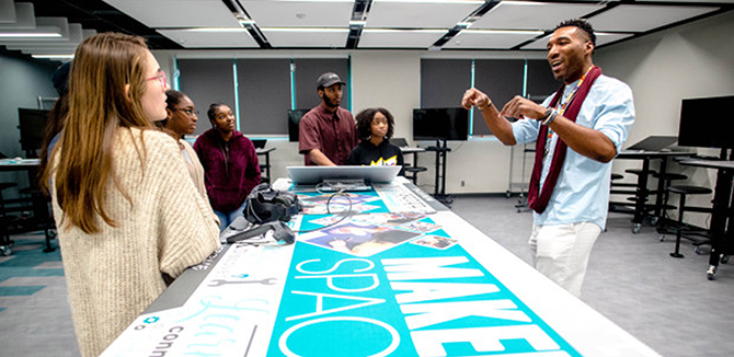 Don Layne (MSIT '12) uses his MSIT experience of 70% technical education and 30% business management in his role as director of the STEM Innovation Center/Makerspace at Moreno Valley College.