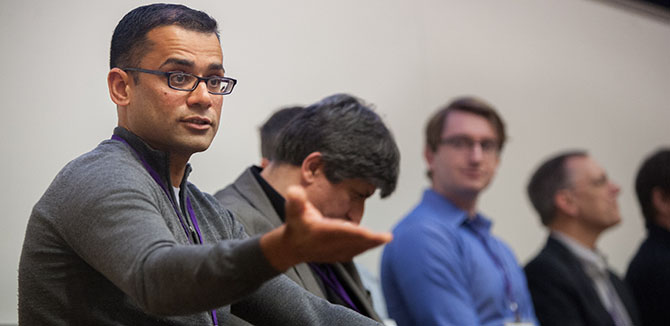 The 2017 Analytics Exchange panel discussion featured speakers from cutting-edge analytics and AI companies.