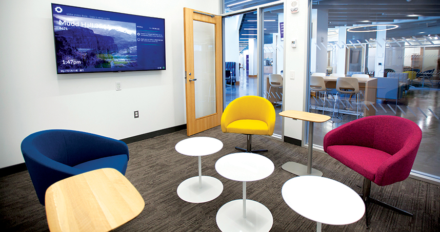 The new space was designed to encourage intentional and spontaneous collaboration between faculty and students.
