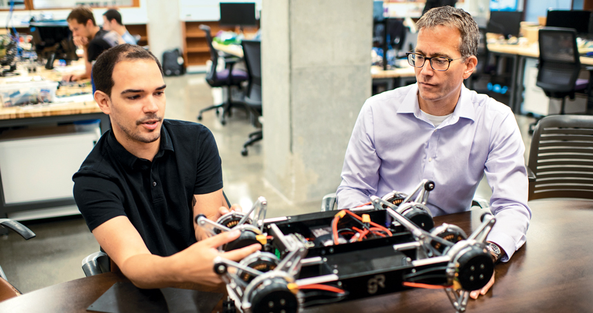 Todd Murphey's research focuses on using robots as scouts, providing crucial information and mitigating danger.