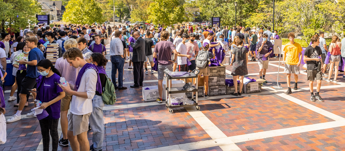 Front concourse of the Northwestern Technological Institute