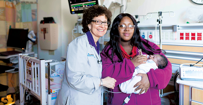 Amy Paller of Northwestern University Feinberg School of Medicine who helped create the new wireless sensors and new mother Taschana Taylor discuss how important skin-to-skin contact is for newborns.