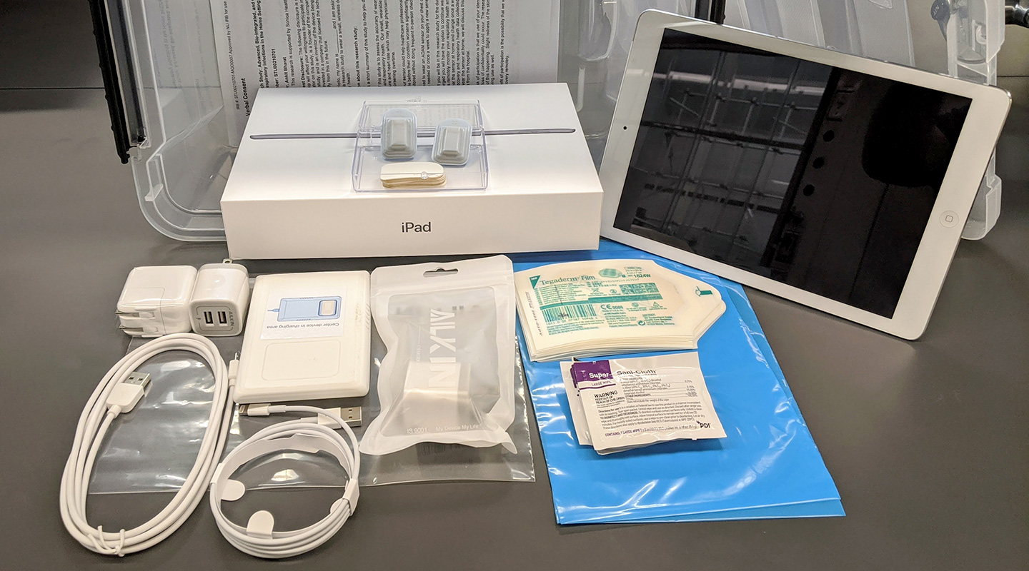 Device packaged for distribution to hospitals