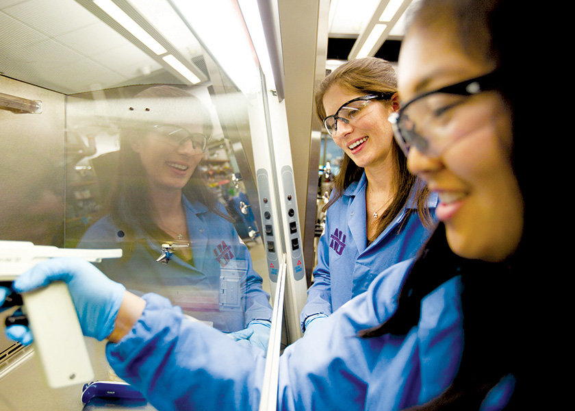 Tullman-Ercek in her lab