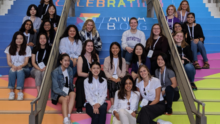 Northwestern’s Women in Computing chapter at the Grace Hopper Celebration in 2019.