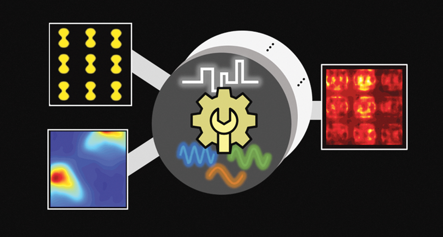 Wei Chen’s interlocking neural operator and concurrent machine learning and optimization techniques boost the optimal design of heterogeneous material systems, enabling dynamic energy hotspot creation on optical metasurface “chessboards.”