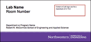 The lab signage template