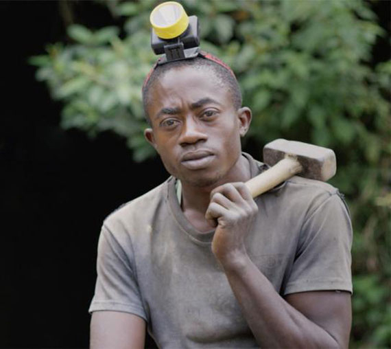 Jean Marie, a miner of conflict-free minerals in the Democratic Republic of Congo.