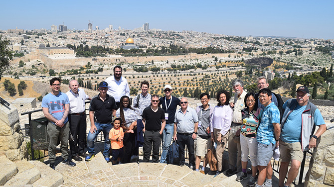 Northwestern faculty members during their trip to Israel.