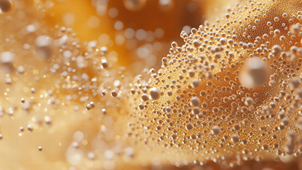 Nanoparticles forming a golden wave