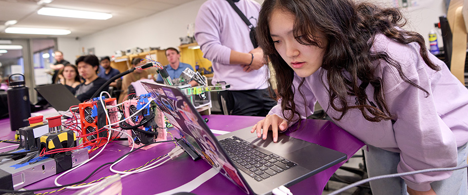 Students in Robot Design Studio course